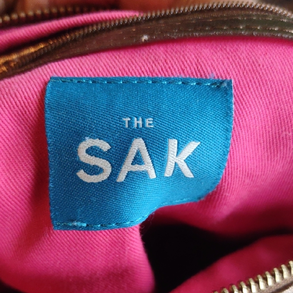 The Sak Metallic Bronze and Tan Crossbody Bag - Picture 10 of 13